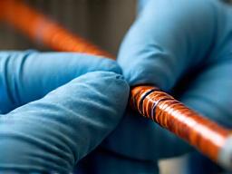 Hands meticulously rewrapping a fishing rod guide